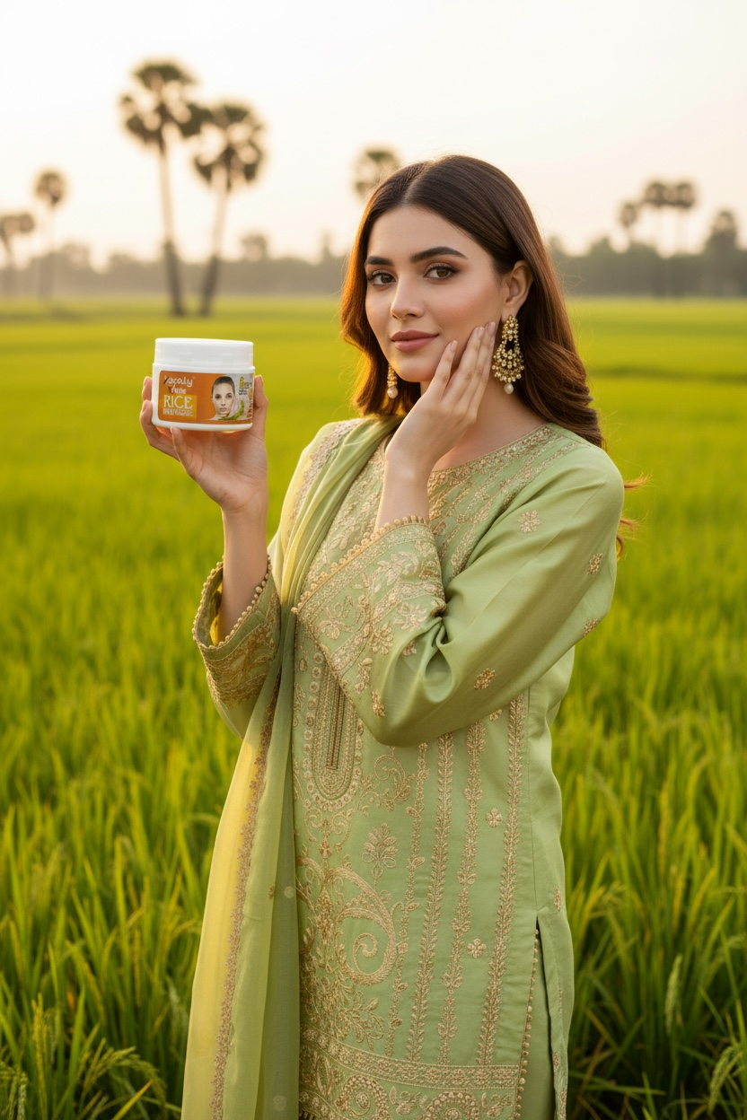 Lovely White 6-in-1 Rice Facial Jar | Instant Glow Formula