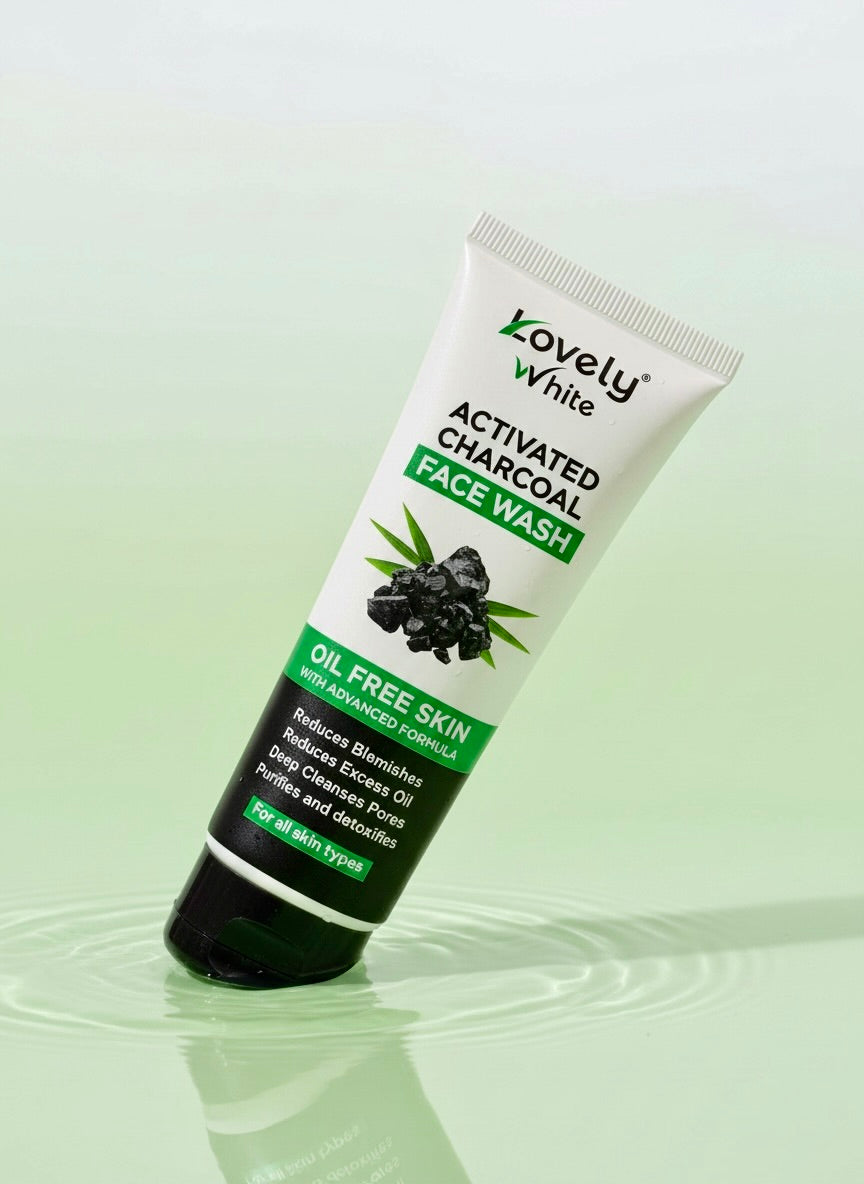 Lovely White Charcoal Face Wash | Deep Pore Cleansing