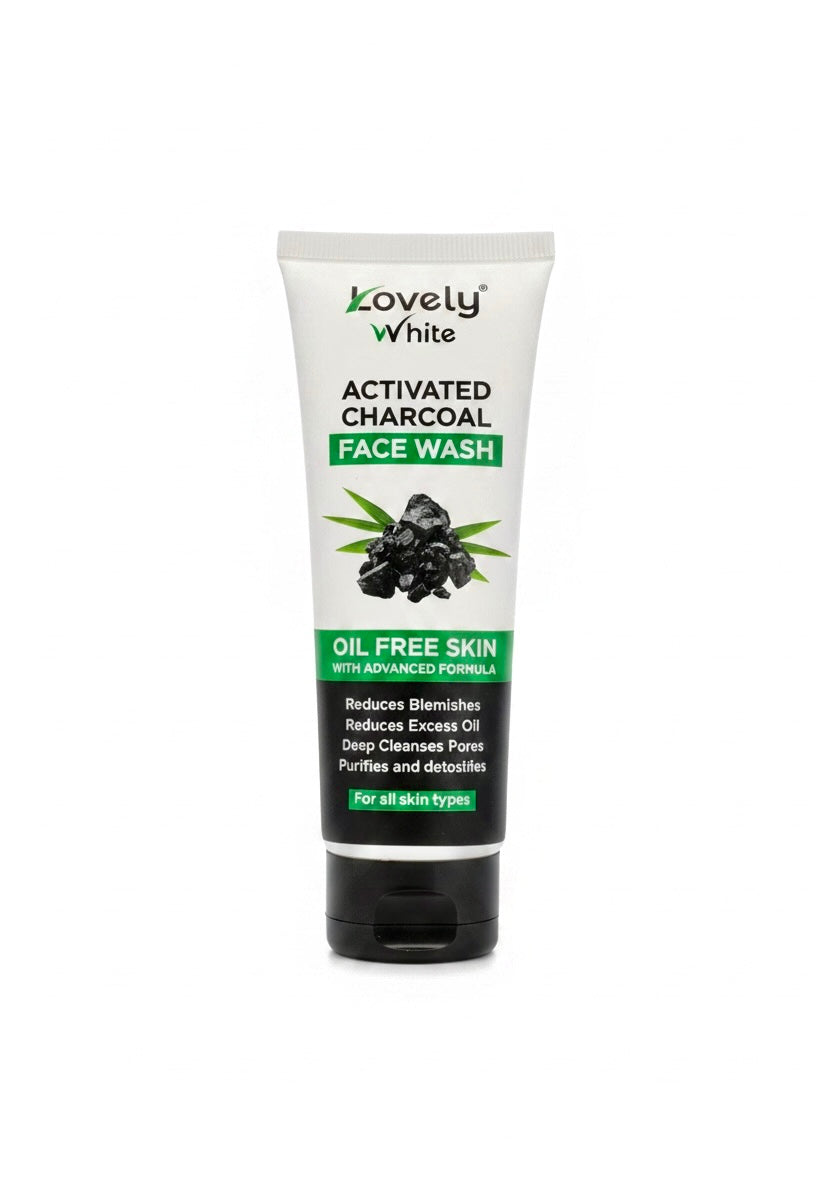 Lovely White Charcoal Face Wash | Reduces Excess Oil