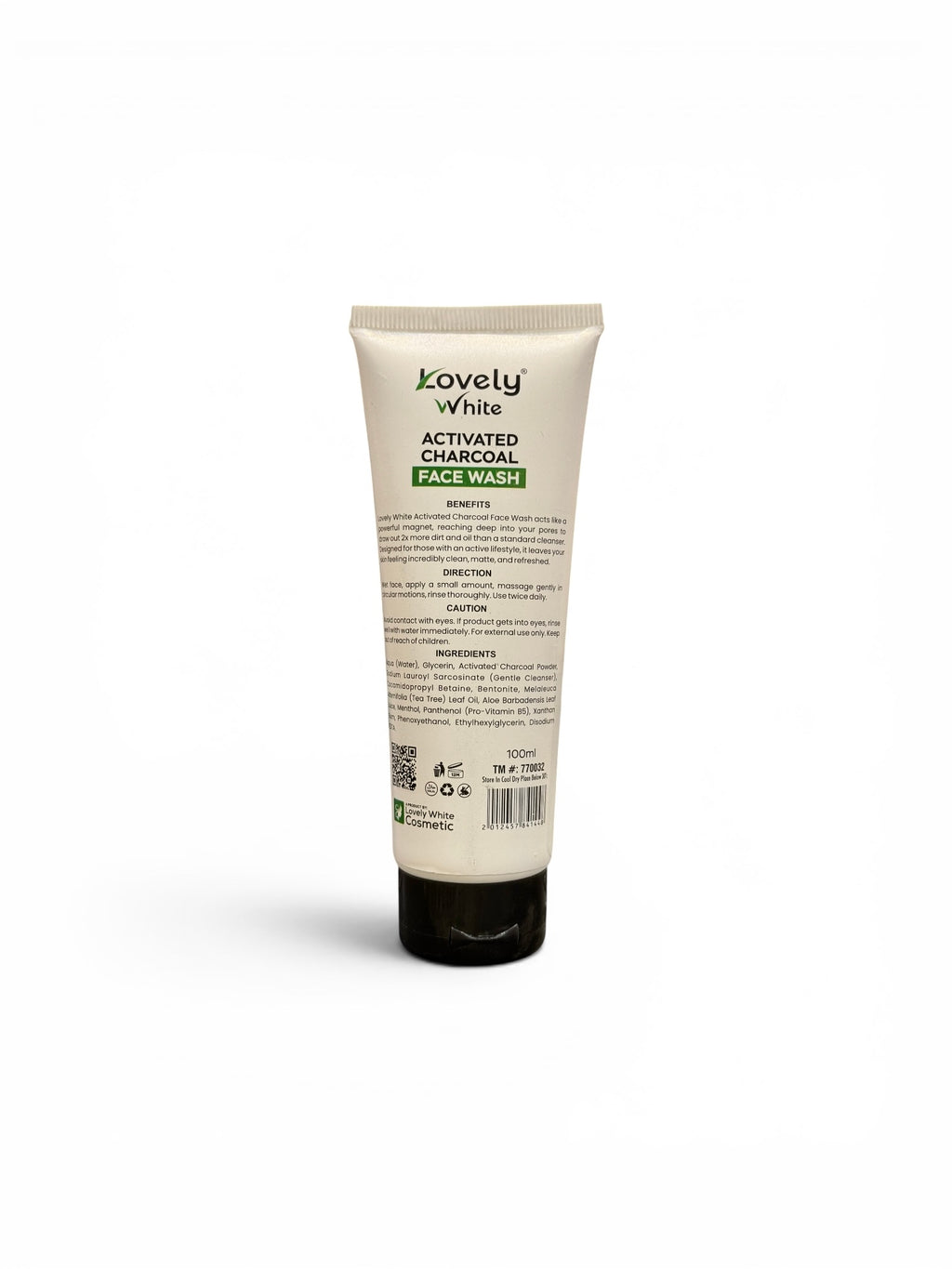 Lovely White Charcoal Face Wash | Deep Pore Cleansing