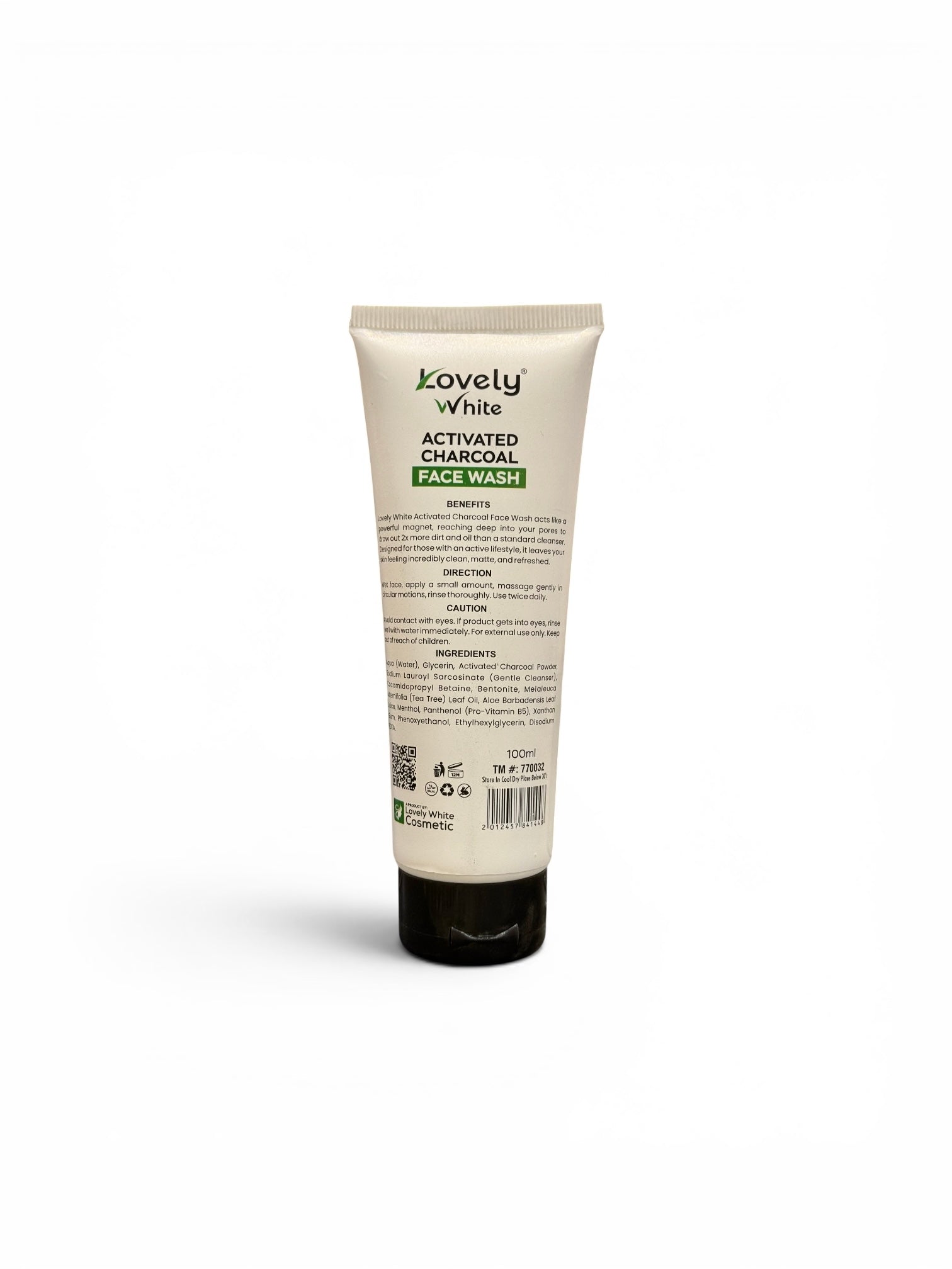Lovely White Charcoal Face Wash | Deep Pore Cleansing