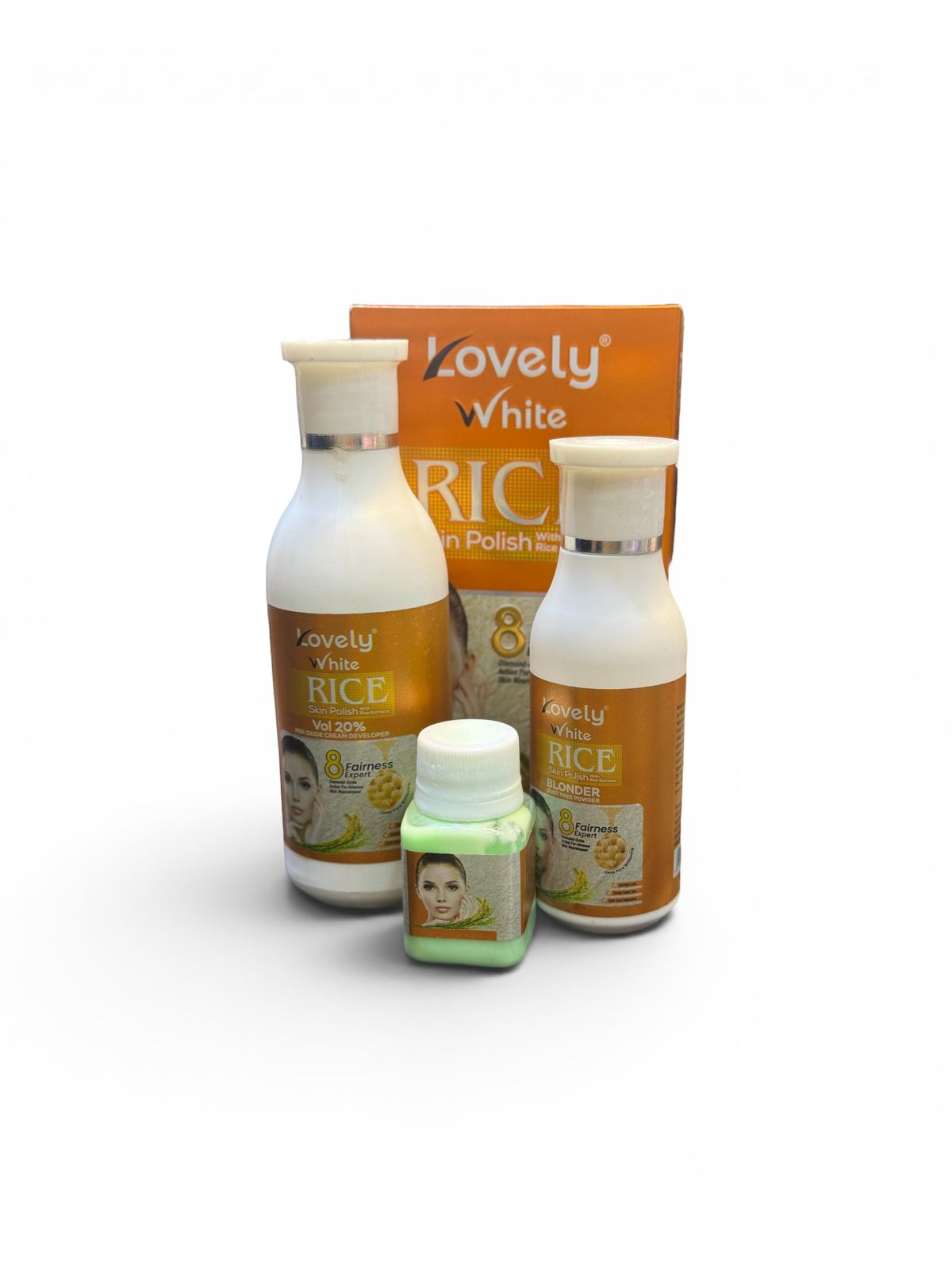 Lovely White Rice 3 In 1 Skin Polish Kit